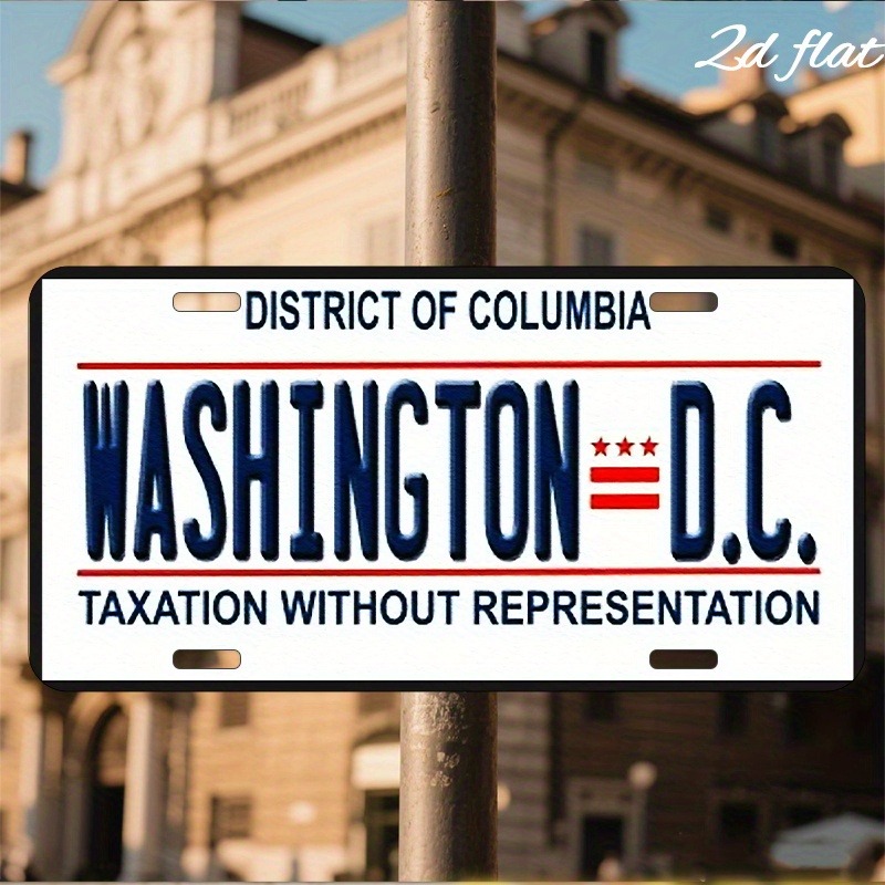 Home Bar Signs - [2D Flat] 1pc Washington D.C. Retro