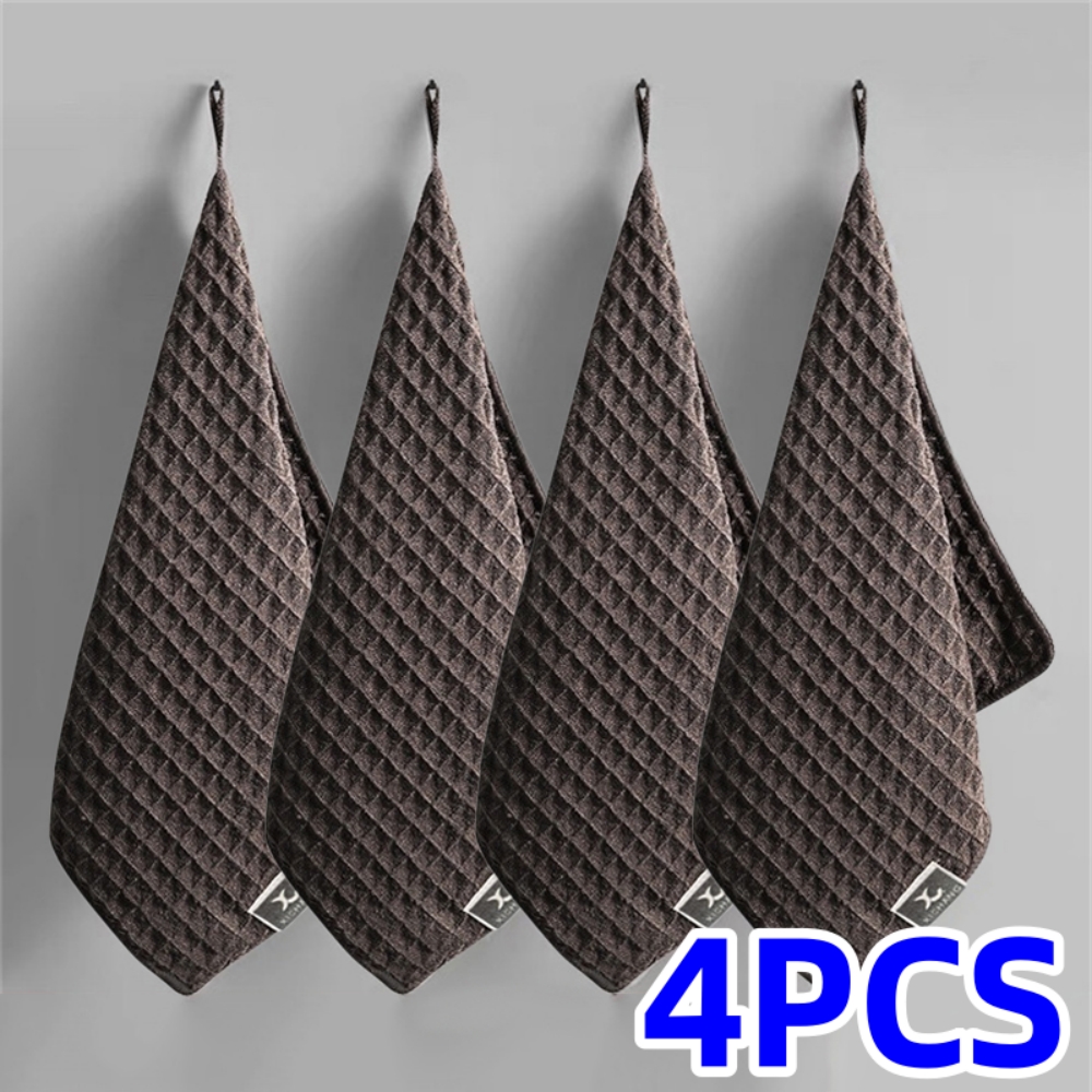 Home Bar Shelf - 1/4Pcs Coffee Bar Cleaning Towels Super