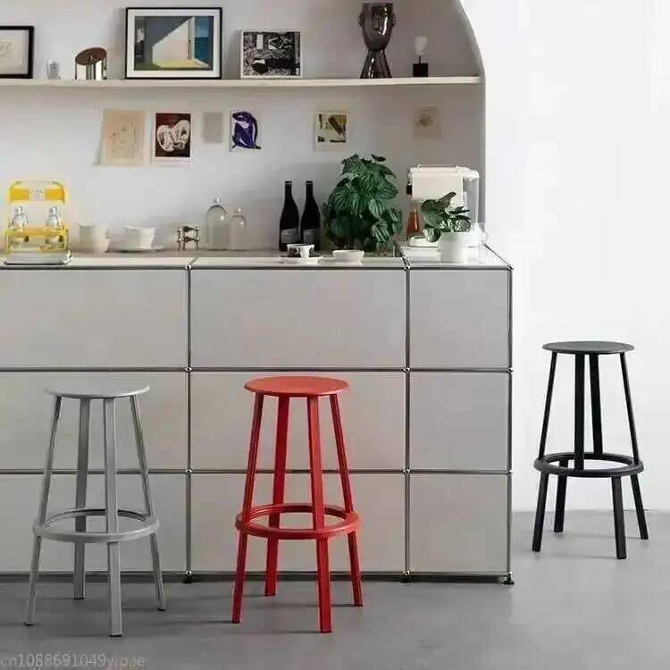 Home Bar Stools - Kitchen Chairs Chair Metal Counter Rotating