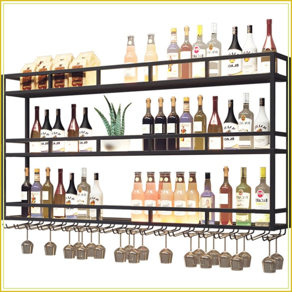 Large Heavy Duty 47in Wine Rac - Home Bar Shelf ulasan dan harga