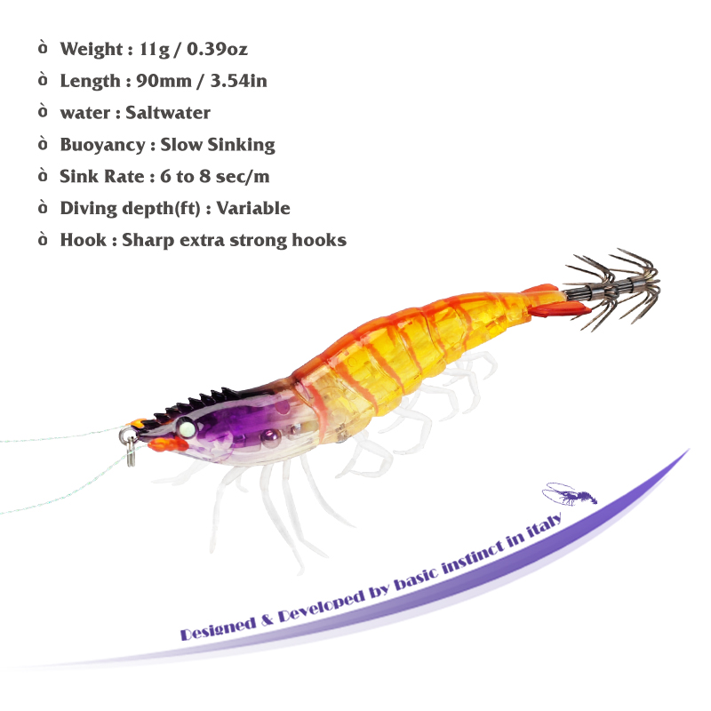 Squid Jig Lures Luminous 9cm 1 - Jigger Double Sided ulasan dan harga