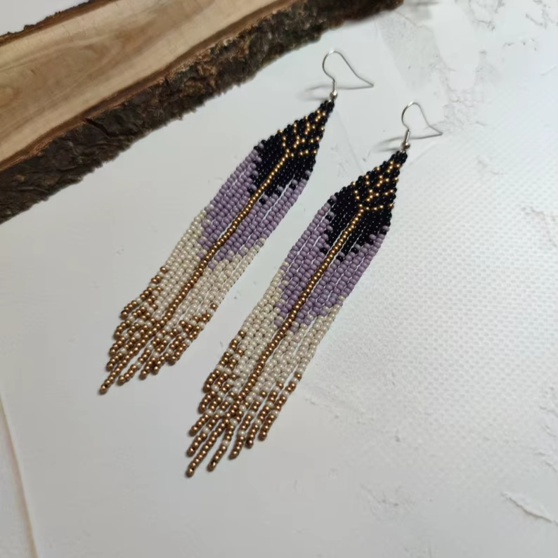 ZGMXR Rice bead earrings Origi - Old Fashioned Glass ulasan dan harga