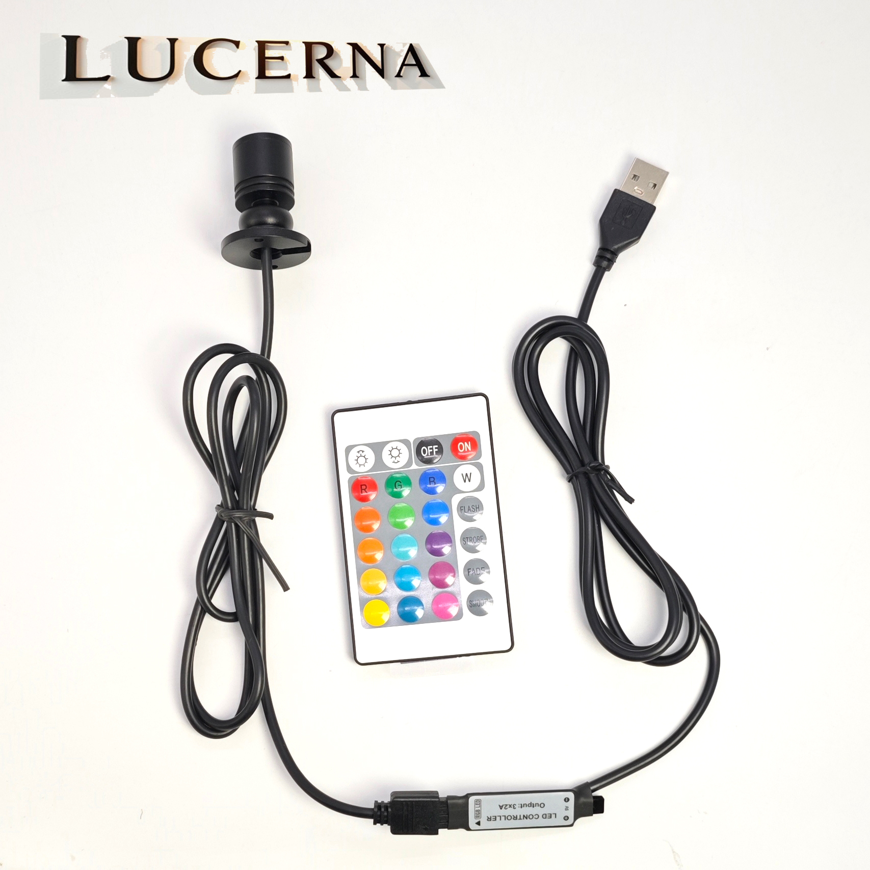 USB 5V RGB Mini LED Spotlight  - Home Bar And Counter ulasan dan harga