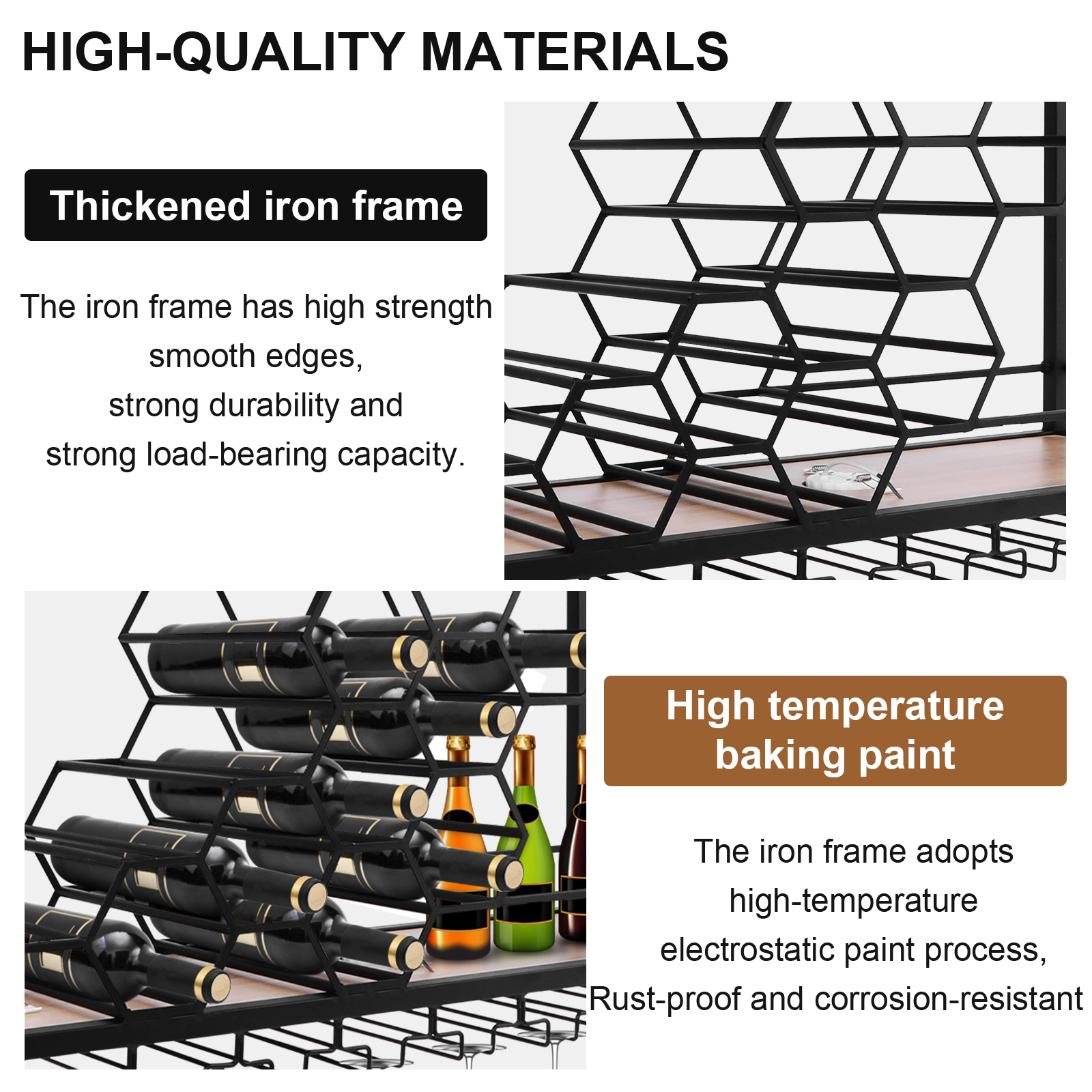 Bar Liquor Bottle Display Shel - Home Bar Shelf ulasan dan harga