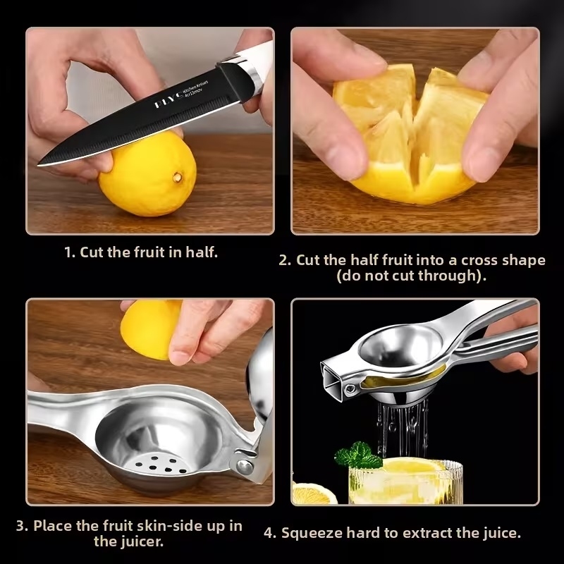1pc Stainless Steel Manual Lem - Citrus Juicer Bar ulasan dan harga