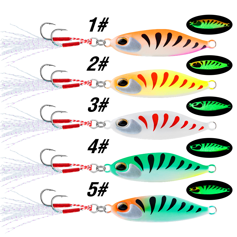 5Pcs Jig Bait 7G/10G/15G/20G S - Jigger Double Sided ulasan dan harga
