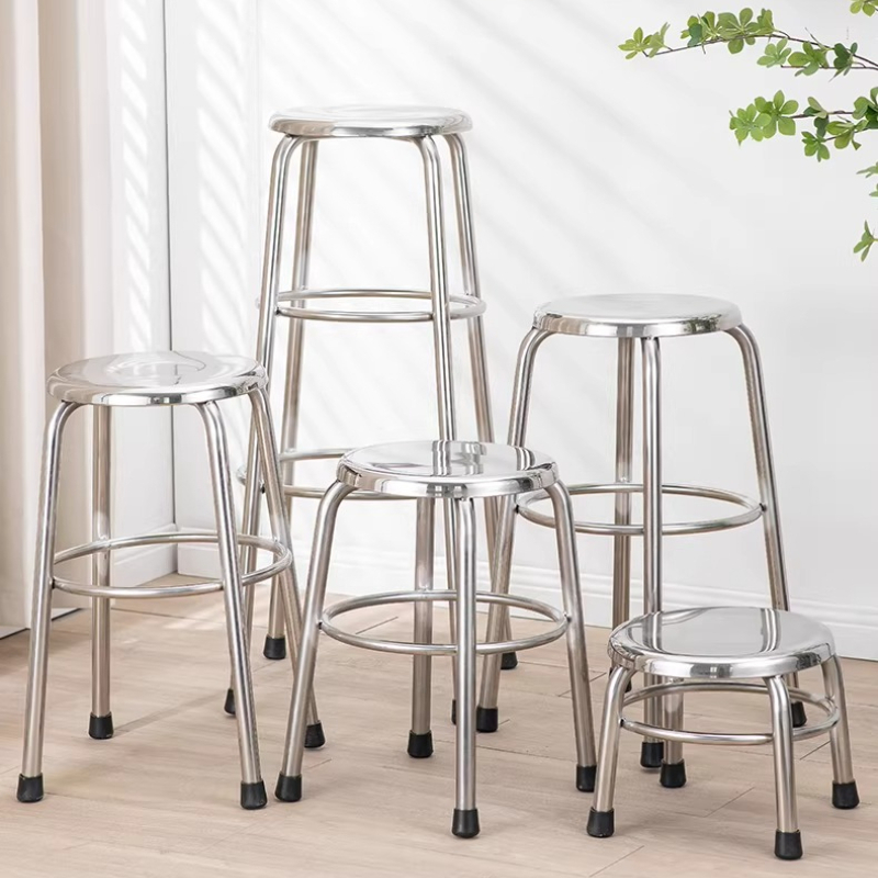 304 Stainless Steel Round Stoo - Home Bar Lounge ulasan dan harga