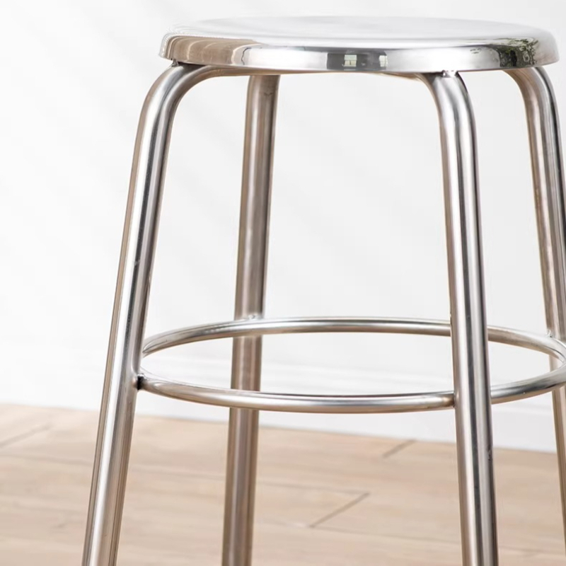 304 Stainless Steel Round Stoo - Home Bar Lounge ulasan dan harga