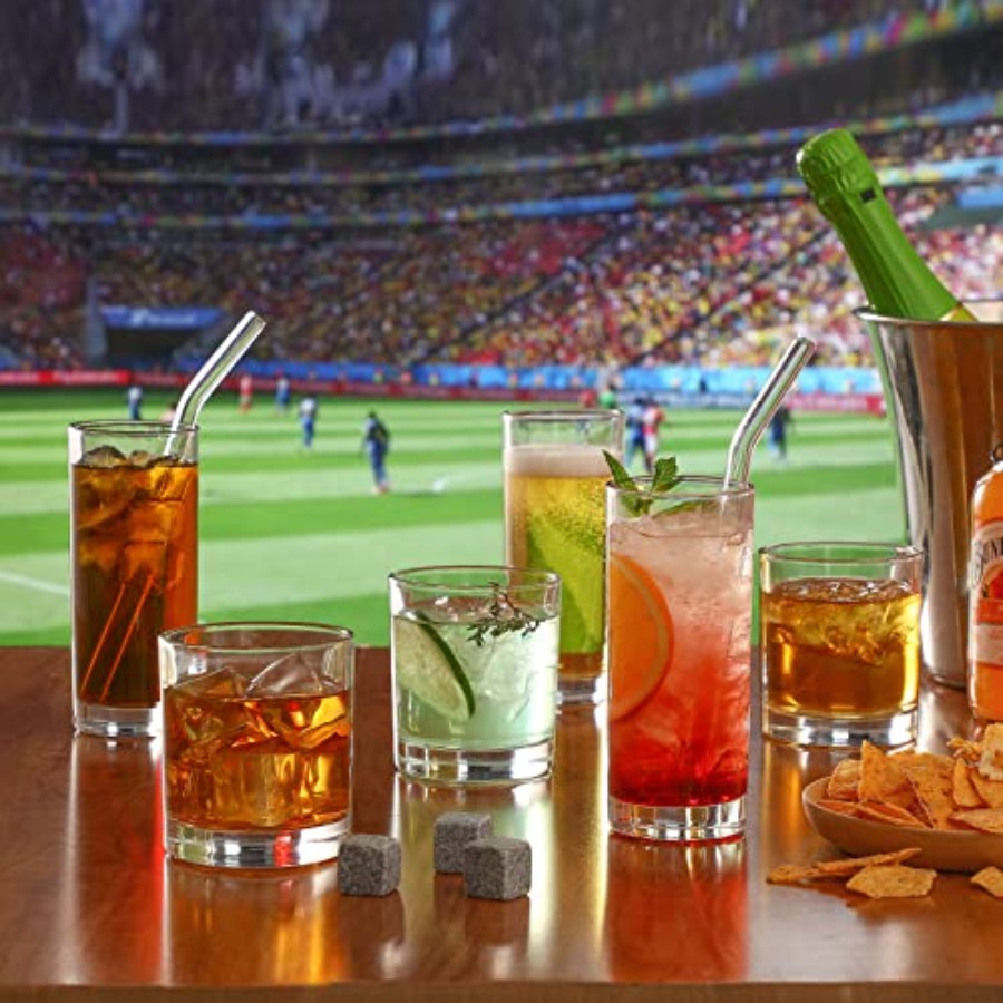 [ 12 Pack ] Glass Cups with Gl - Highball Glass Set ulasan dan harga