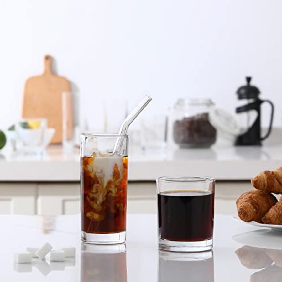 [ 12 Pack ] Glass Cups with Gl - Highball Glass Set ulasan dan harga