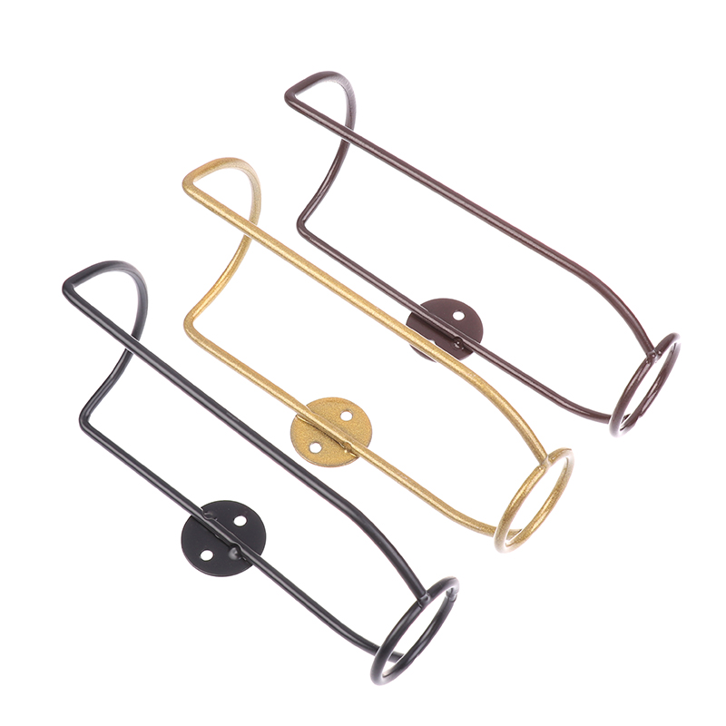 Wall Mounted Iron Wine Storage - Home Bar Shelf ulasan dan harga