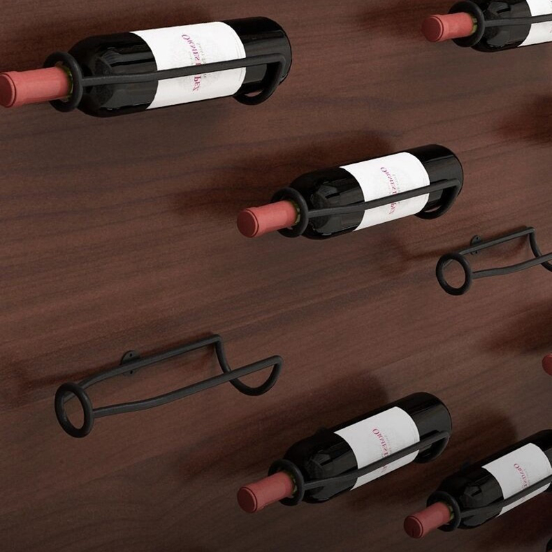 Wall Mounted Iron Wine Storage - Home Bar Shelf ulasan dan harga