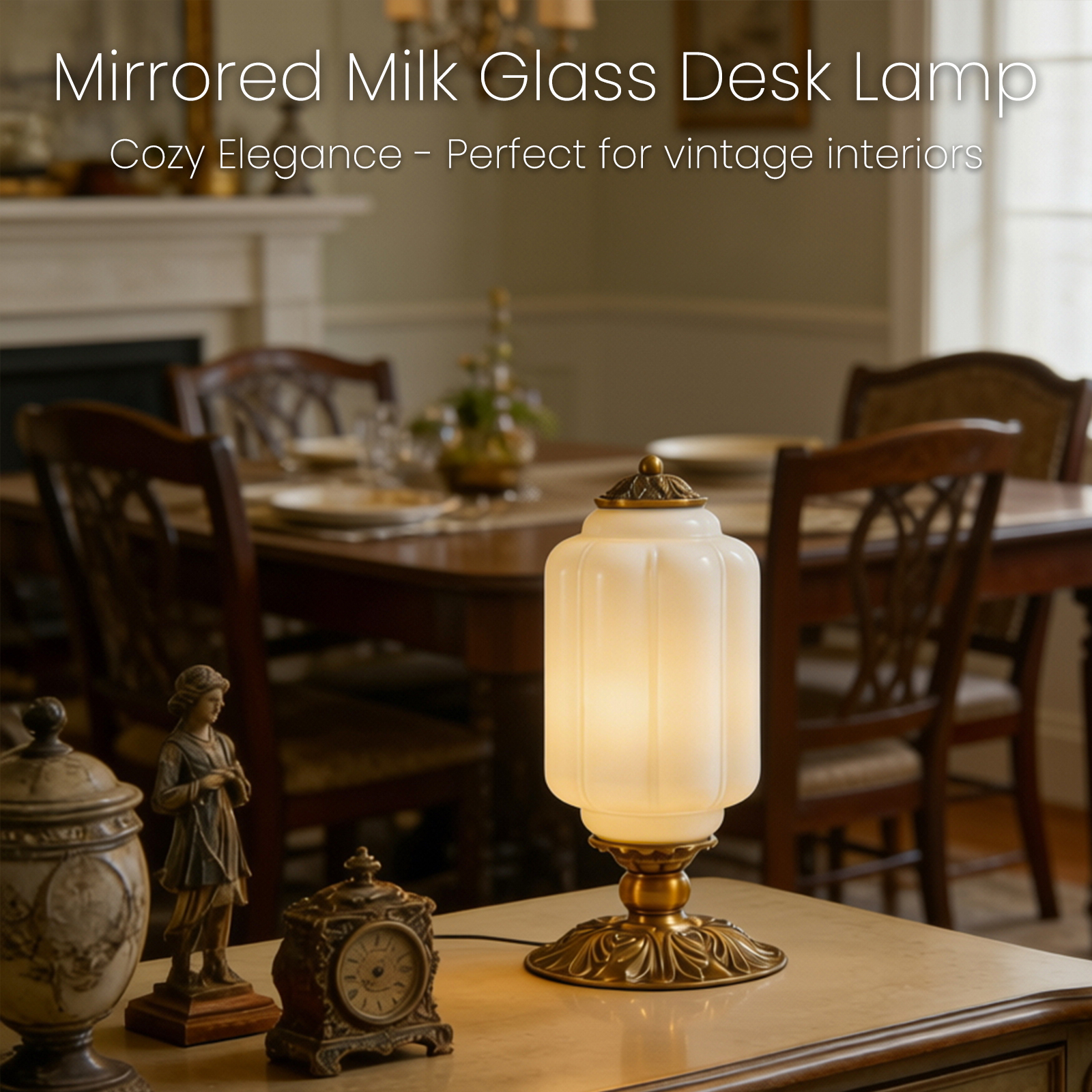 Nordic Retro Milk Glass Table  - Old Fashioned Glass ulasan dan harga