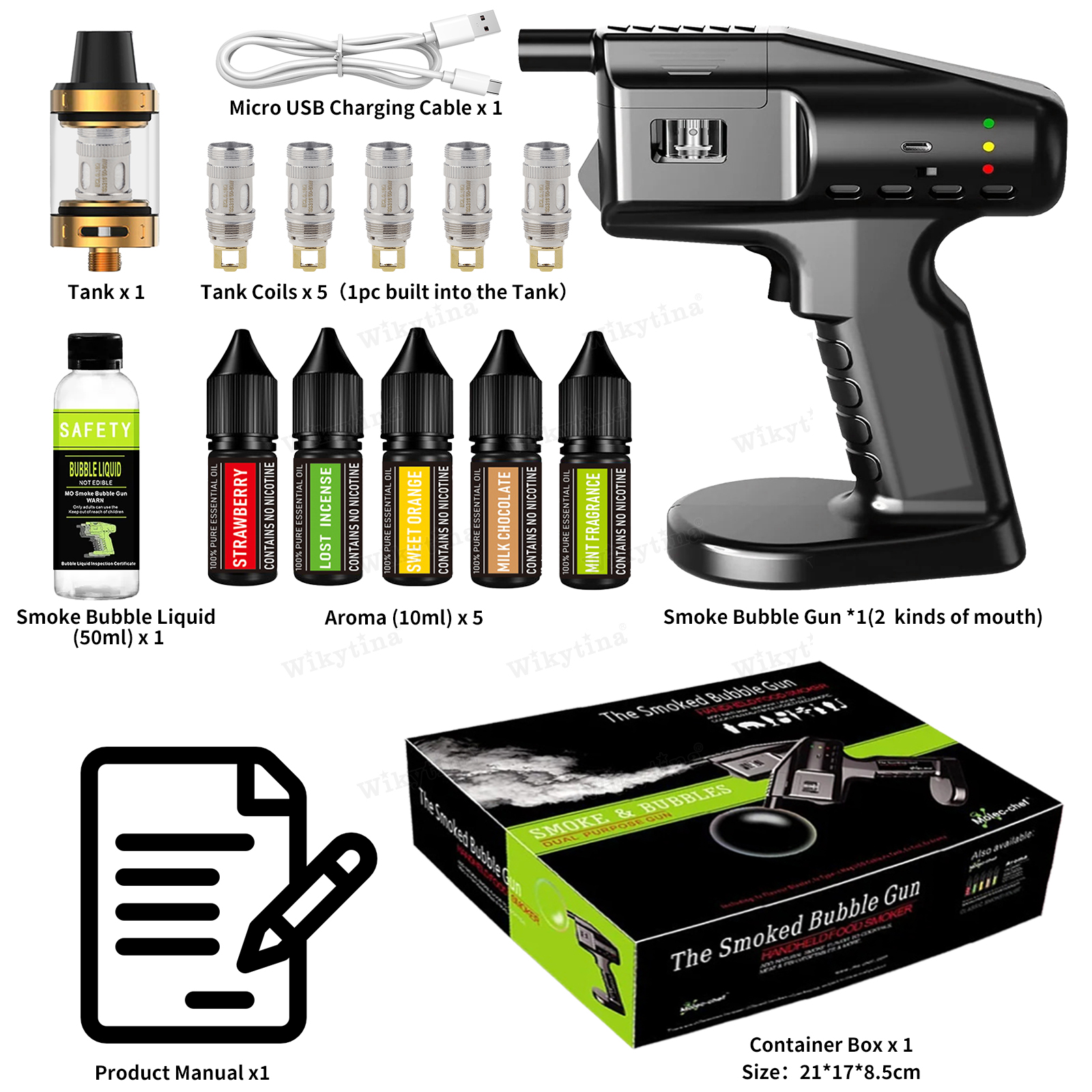 USB Rechargeable Cocktail Smok - Smoking Gun Kit ulasan dan harga