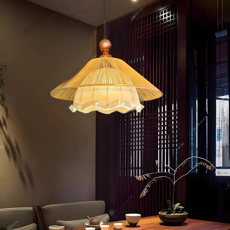 Japanese Rattan Pendant Lamp H - Home Bar And Counter ulasan dan harga