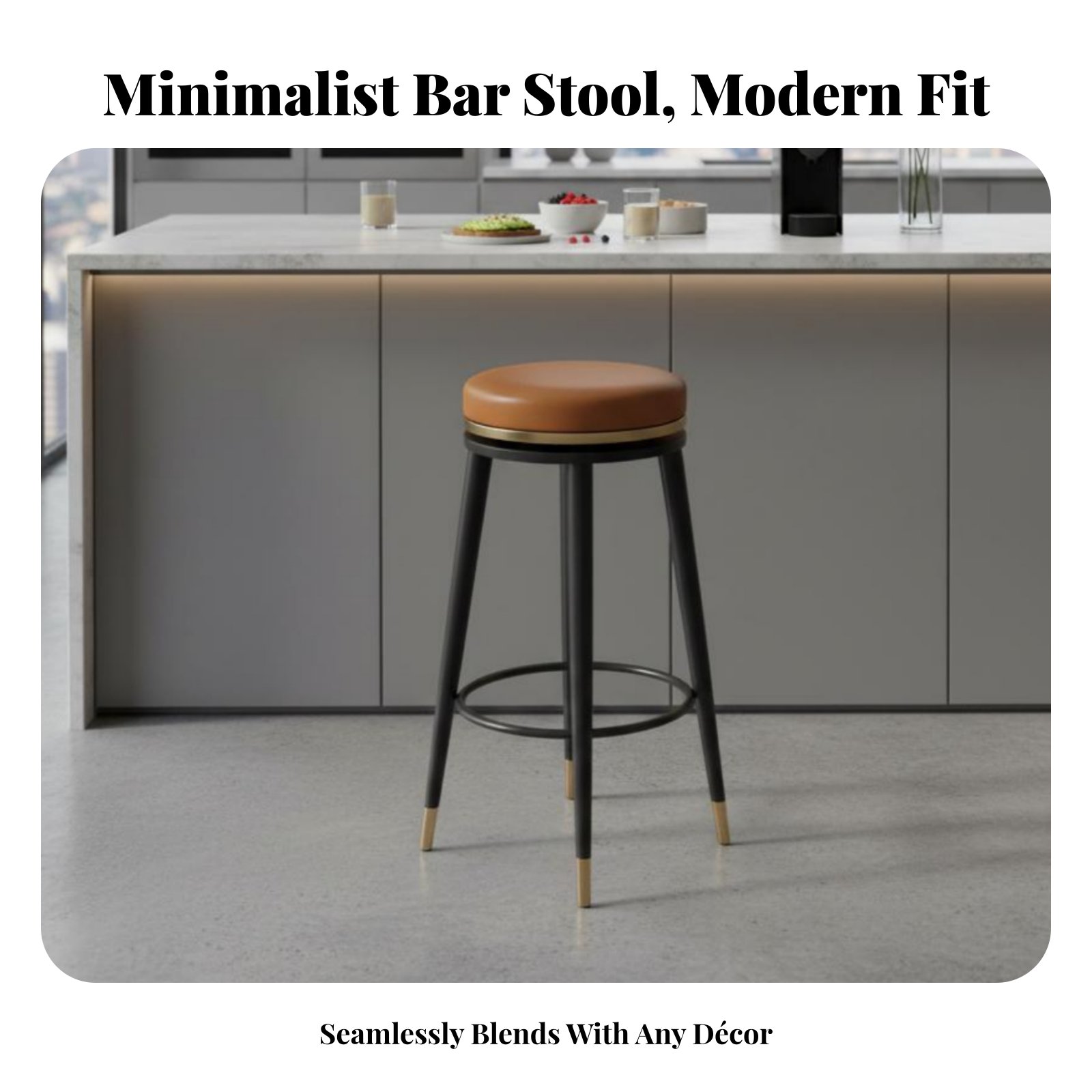 Padded Revolving Counter Stool - Home Bar Stools ulasan dan harga