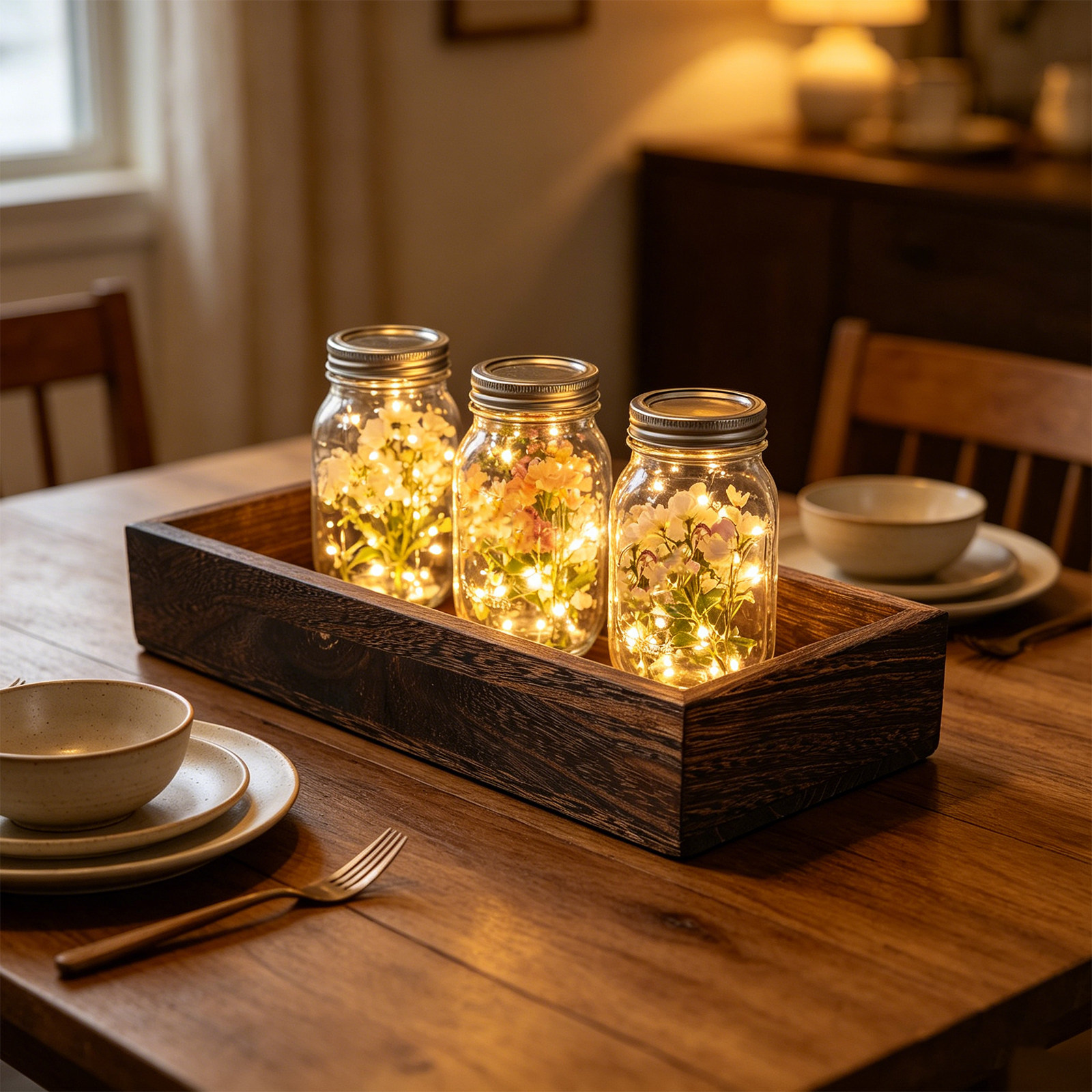 Wooden Tray for Candle Holder  - Home Bar And Counter ulasan dan harga
