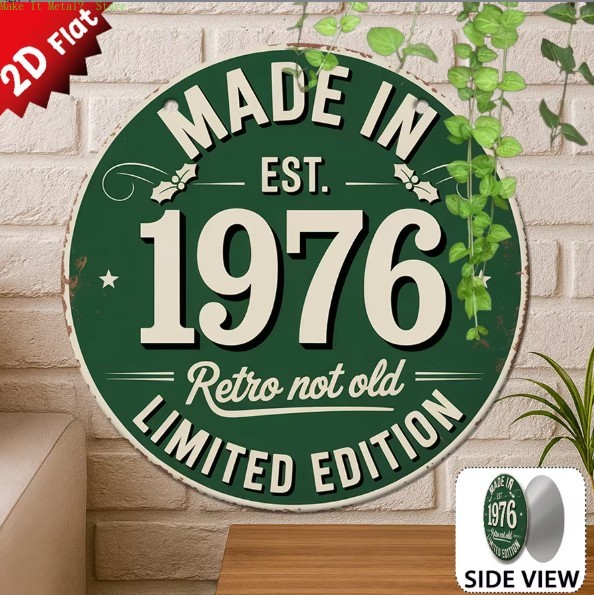 Made in 1976 Retro Not Old 2D  - Home Bar Accessories ulasan dan harga