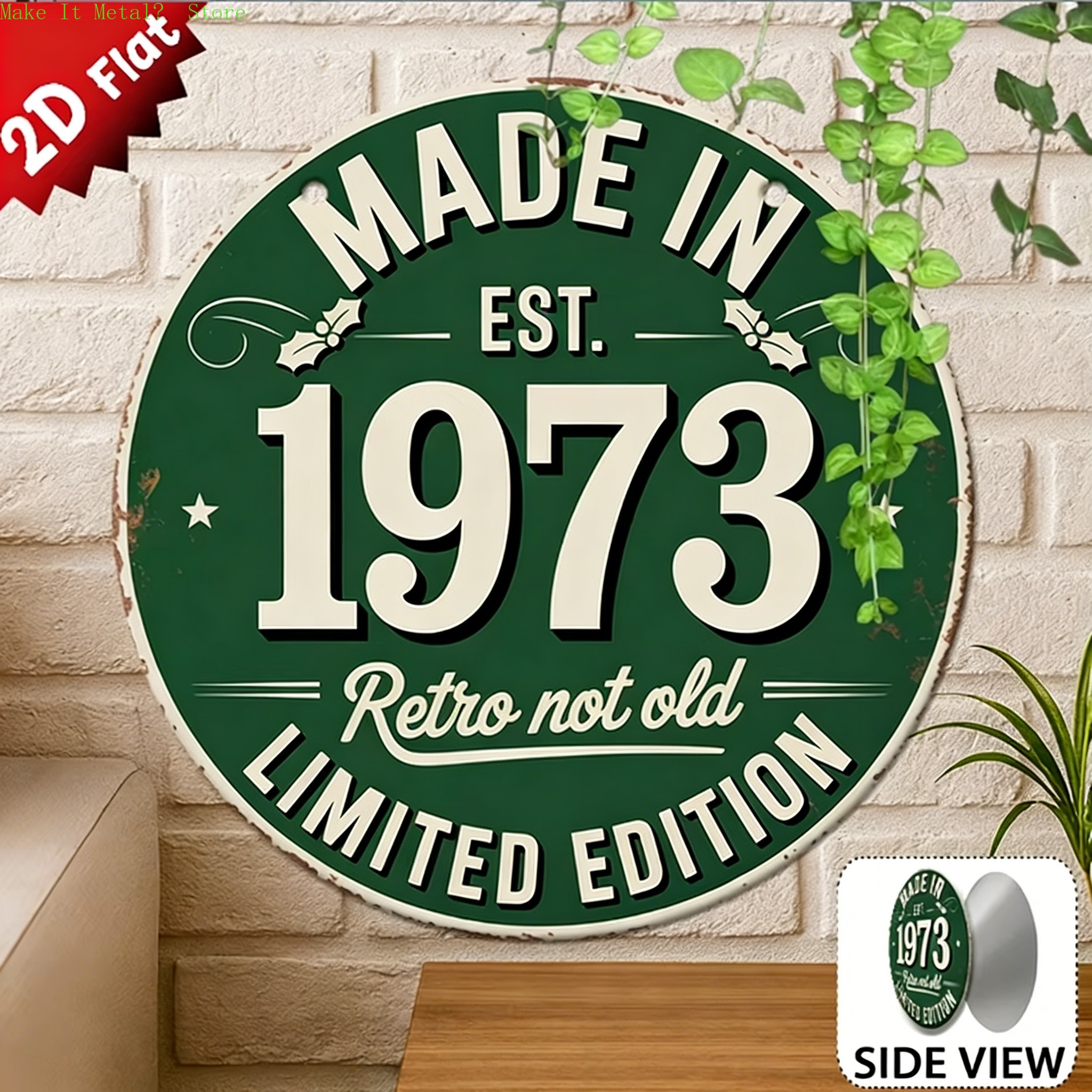 Made in 1976 Retro Not Old 2D  - Home Bar Accessories ulasan dan harga